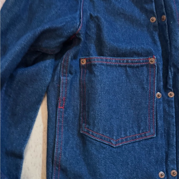 B SIDES Blue Jean Jacket with Gold Buttons (jeans not included!See other listing - Picture 4 of 12
